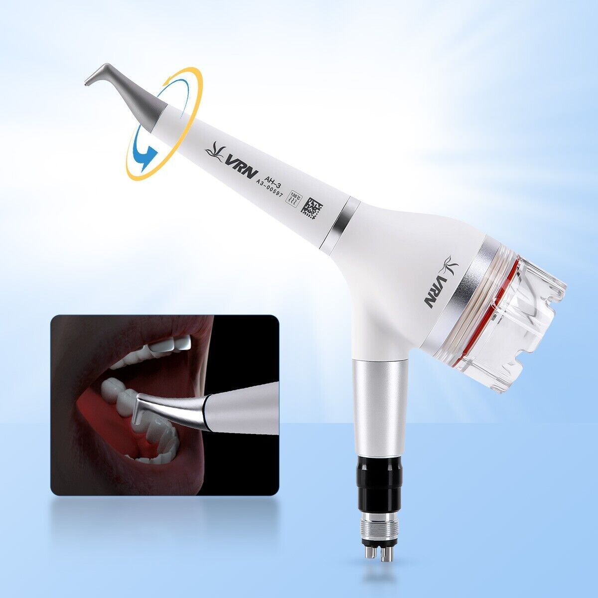 Pulidor de dientes de flujo de aire dental pieza de mano de profilaxis de higiene 2/4 agujeros
