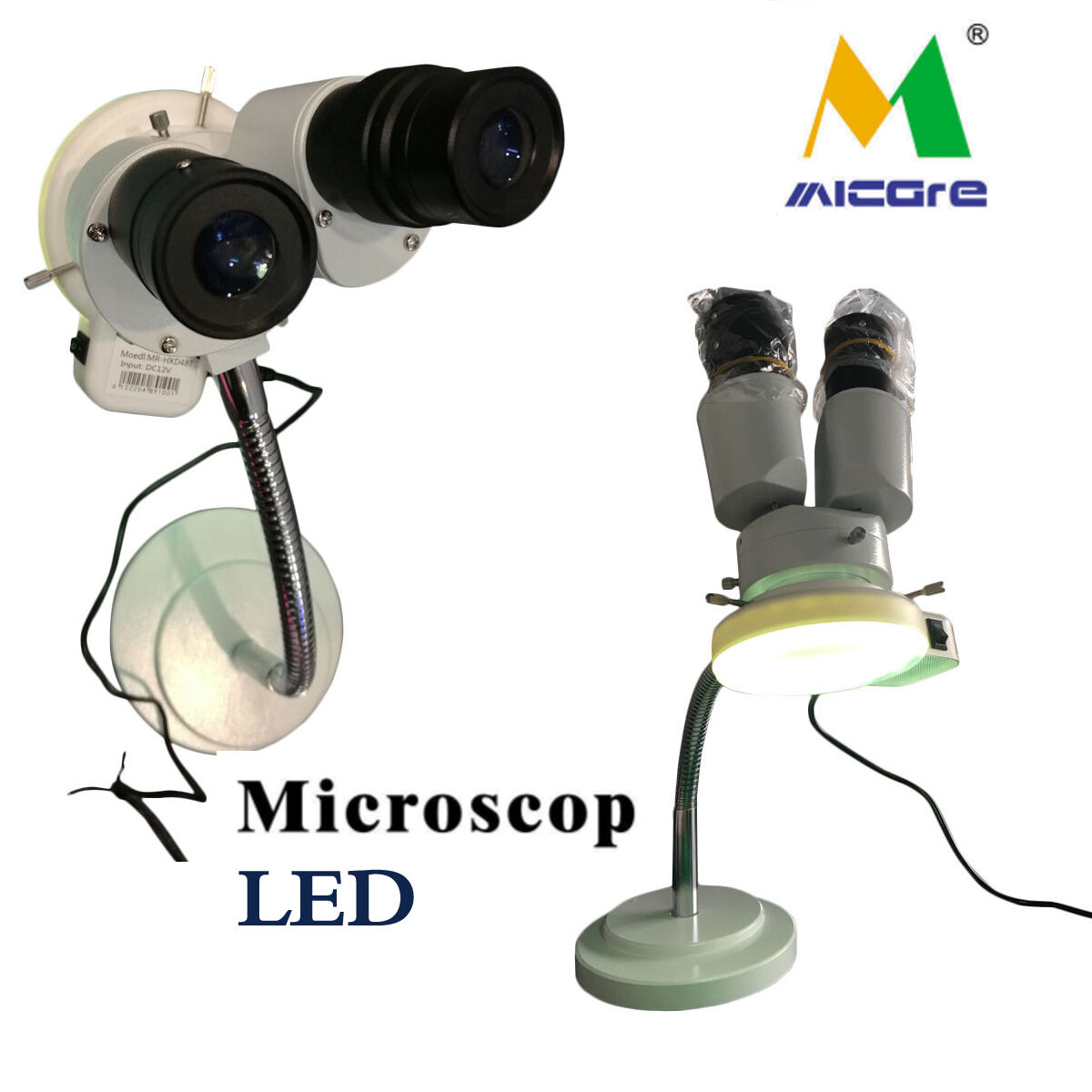 Micare 8X Microscopio de Laboratorio Dental con LED Microscopio Estéreo Binocular Ampliación 360 °