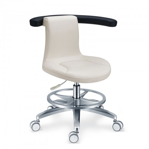 PLST-061 Taburete ergonómico ajustable giratorio para asistente de operador dental médico y enfermera