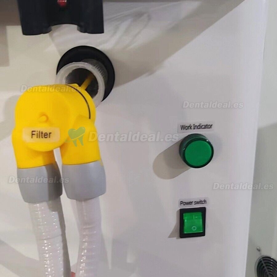 AEOLUS-370X 370W 300L/min Unidad de succión con eyector de saliva y bomba de vacío dental móvil