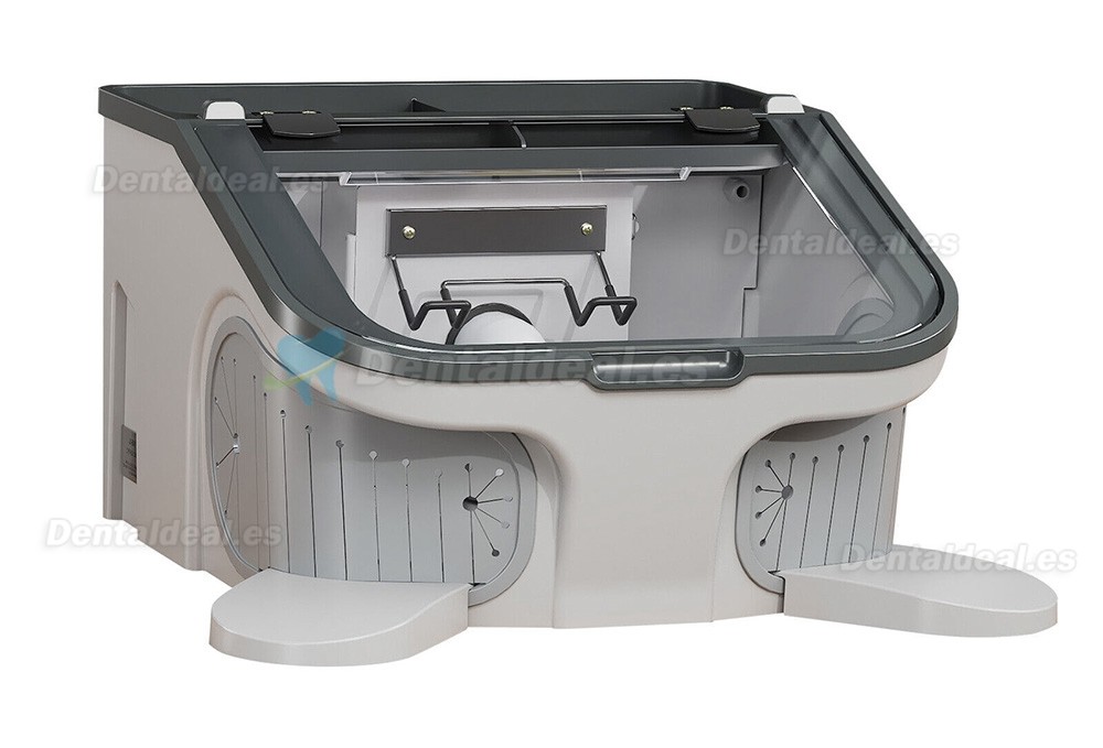 JT-69 Caja de polvo Dental, colector de cubierta de polvo para chorro de arena, aspiradora integrada con luz LED