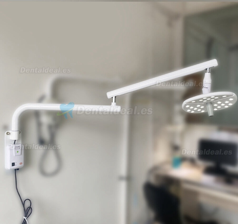 KWS KD-2018B-1 Lámpara LED quirúrgica dental montada en la pared luz para examen operativo sin sombras interruptor tactil