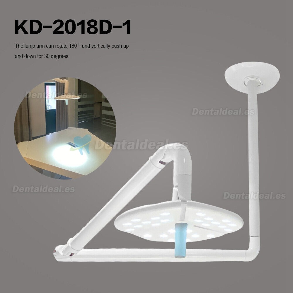 KWS KD-2018D-1 Lámpara LED quirúrgica dental montada en el techo Luz de examen sin sombras interruptor tactil