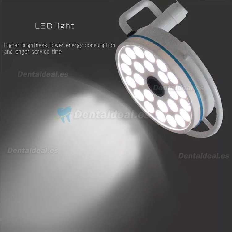 Lámpara quirúrgica dental de techo de 72w luz fría para exámenes sin sombras 24 LED