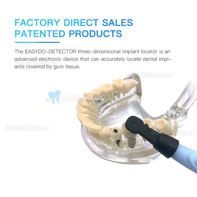 Localizador de implantes dentales detector de implantes sensor giratorio tridimensional