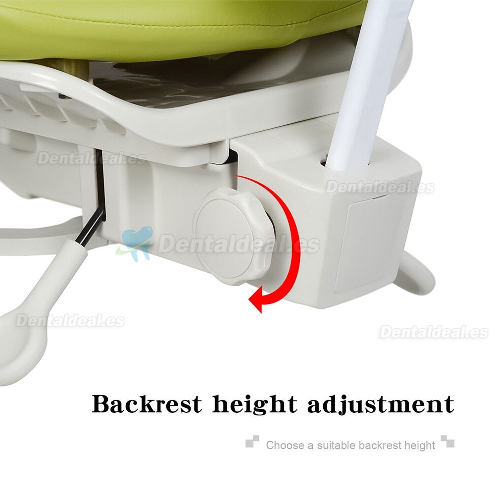 Taburete ergonómico para microscopio dental silla de cirujano con reposabrazos y control de pie ajustable