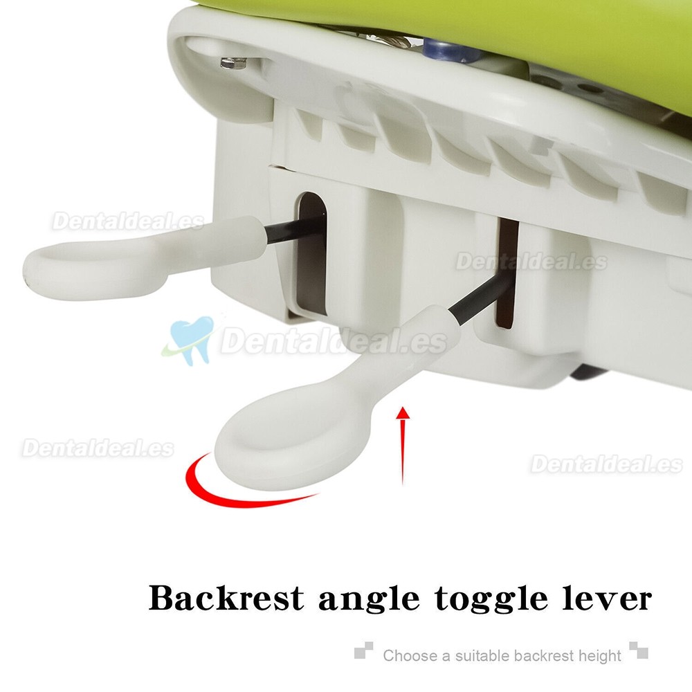 Taburete ergonómico para microscopio dental silla de cirujano con reposabrazos y control de pie ajustable