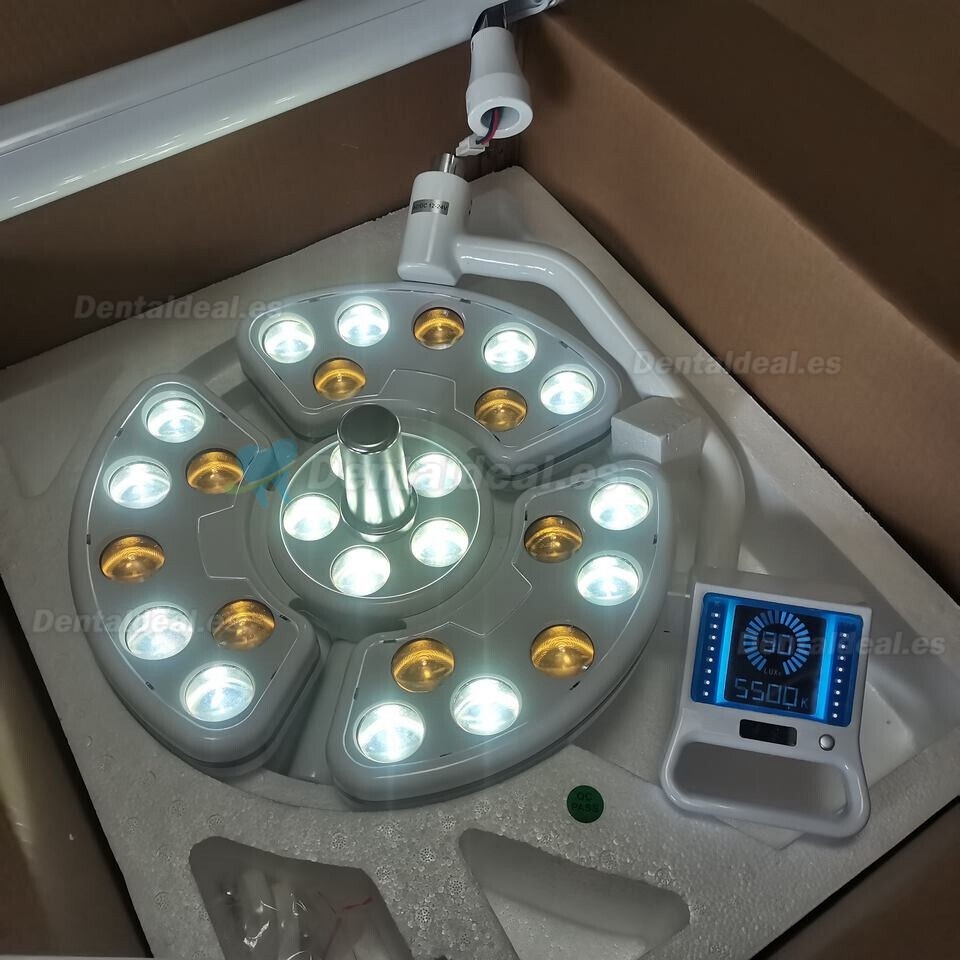 P138 Lámpara quirúrgica LED dental montada en poste para sillón dental con sensor de pantalla táctil