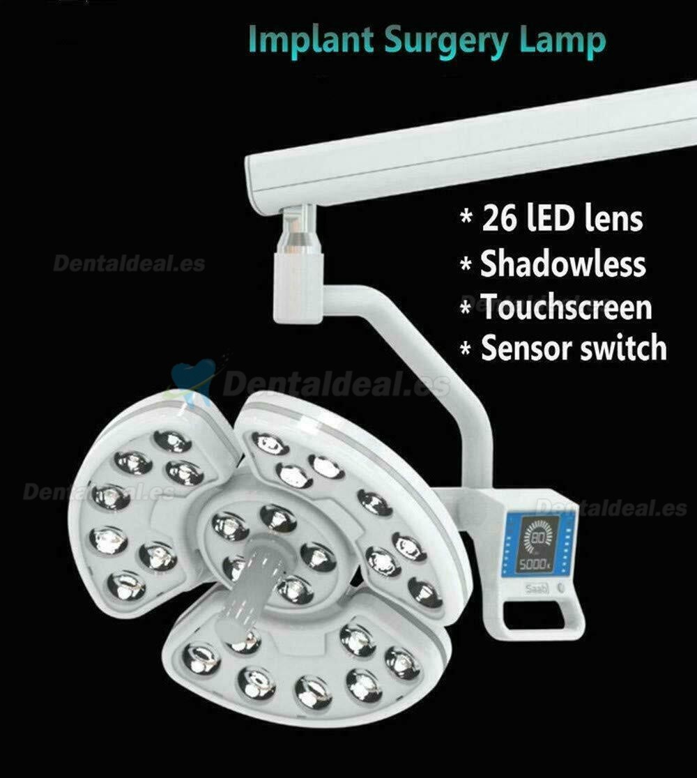 P138 Lámpara quirúrgica LED dental montada en poste para sillón dental con sensor de pantalla táctil