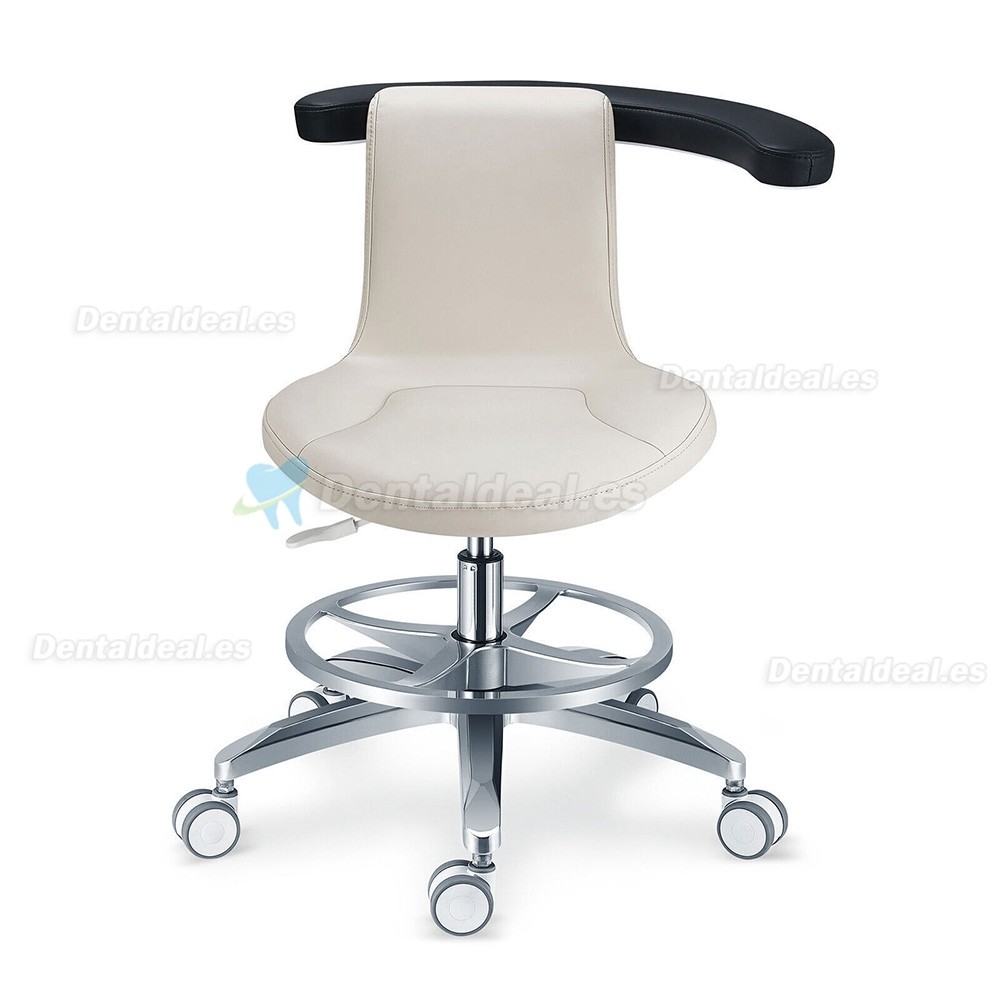 PLST-061 Taburete ergonómico ajustable giratorio para asistente de operador dental médico y enfermera