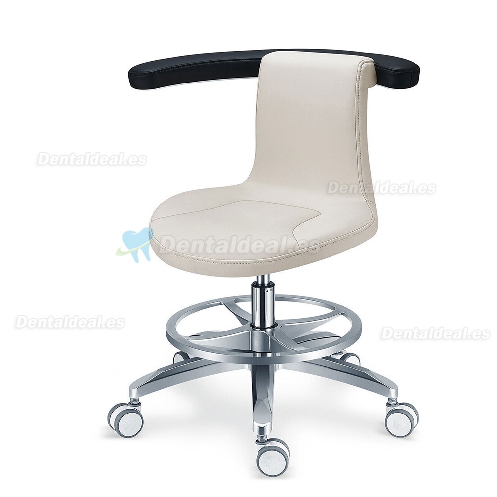 PLST-061 Taburete ergonómico ajustable giratorio para asistente de operador dental médico y enfermera