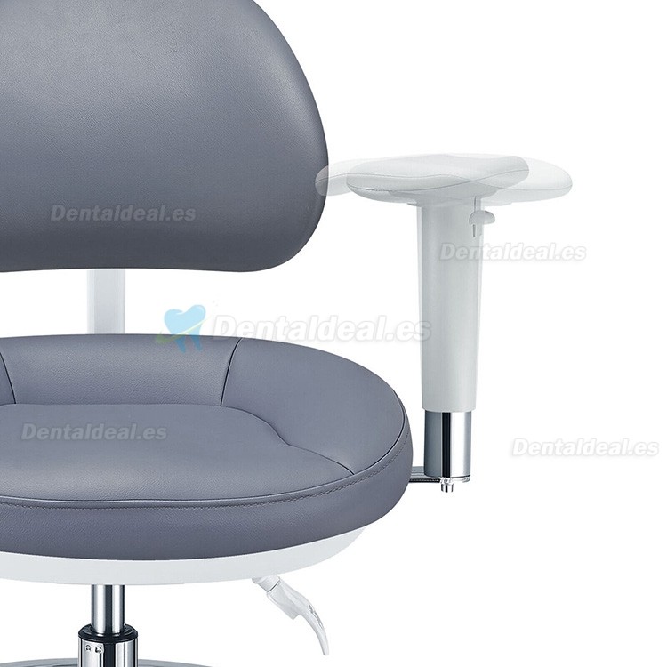 PLST-08 Serie Taburetes ergonómicos ajustables para dentistas con reposabrazos y respaldo