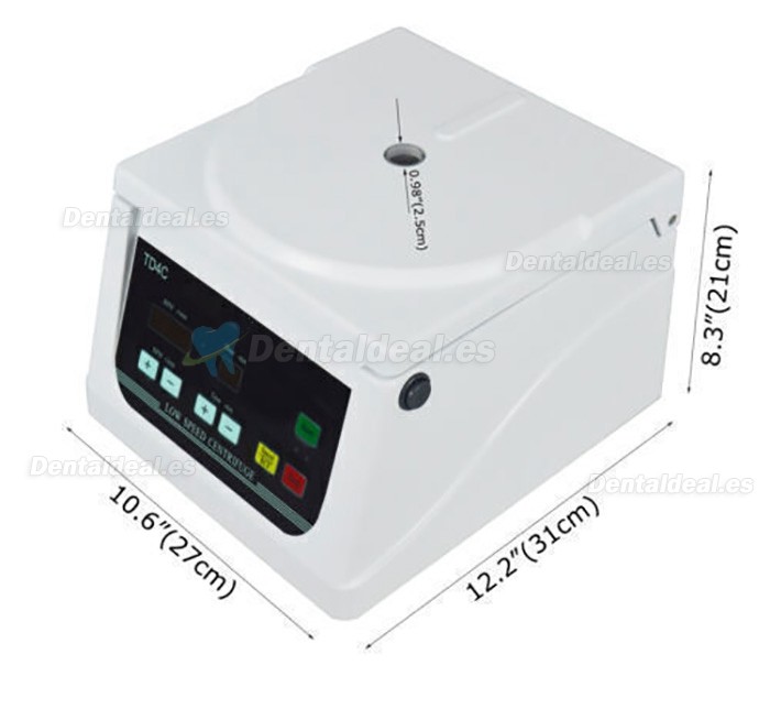 Centrifugadora centrífuga 4000RPM de la máquina de bastidor de digitaces del laboratorio dental de benchtop