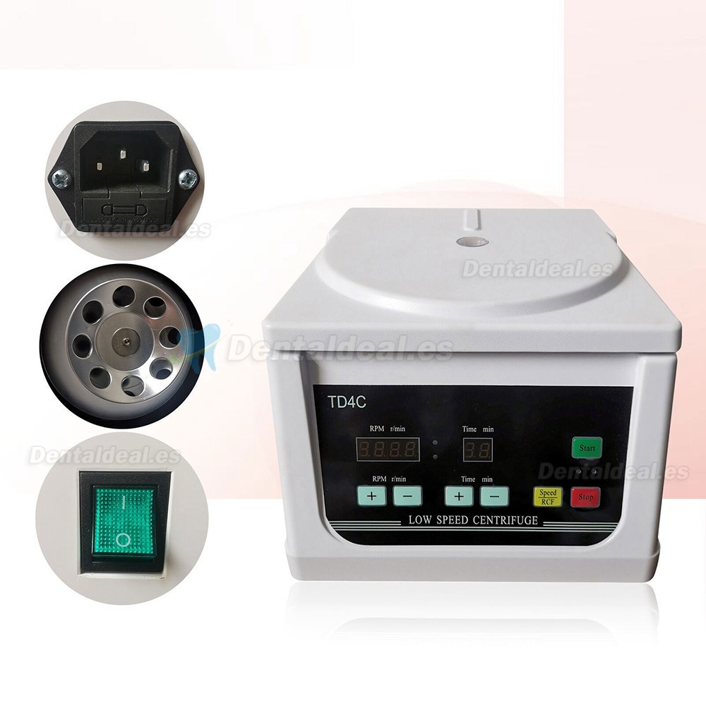 Centrifugadora centrífuga 4000RPM de la máquina de bastidor de digitaces del laboratorio dental de benchtop