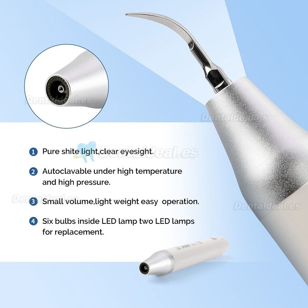 VRN DA-10 Escalador piezoeléctrico ultrasónico dental con pieza de mano desmontable LED