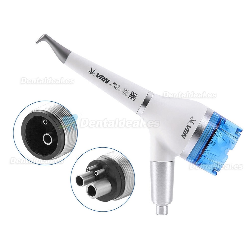 Pulidor de dientes de flujo de aire dental pieza de mano de profilaxis de higiene 2/4 agujeros