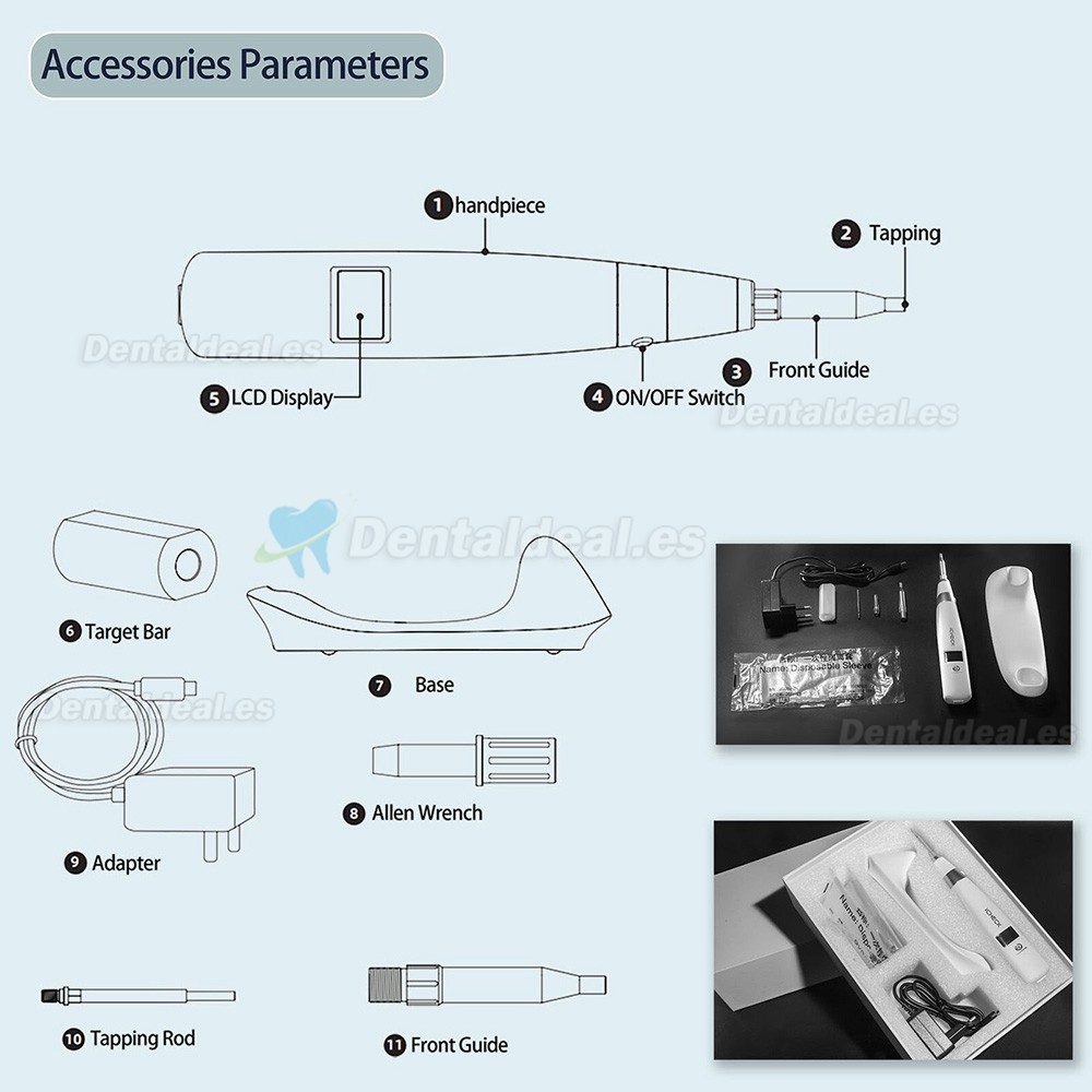 YAHOPE iCHECK Monitor de estabilidad implantaria comprobador estabilidad implantes medidor de estabilidad