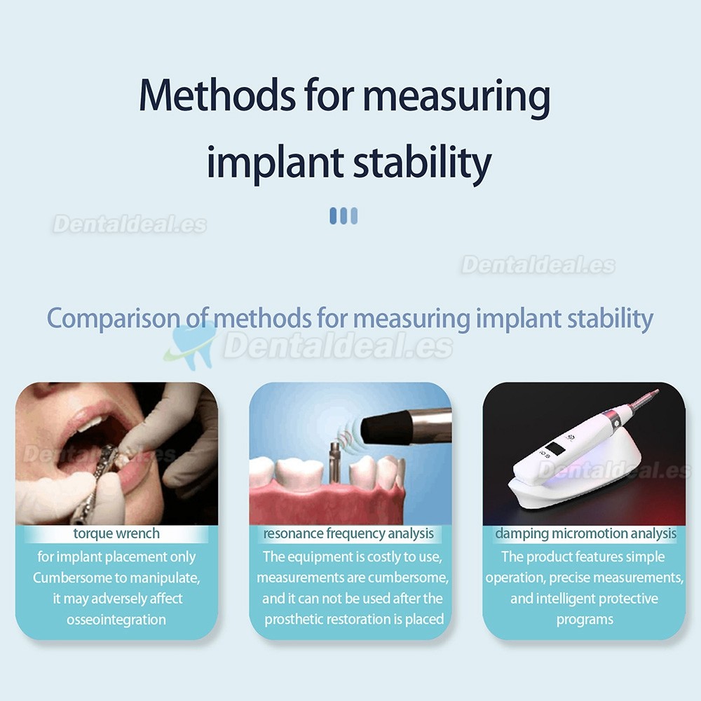 YAHOPE iCHECK Monitor de estabilidad implantaria comprobador estabilidad implantes medidor de estabilidad